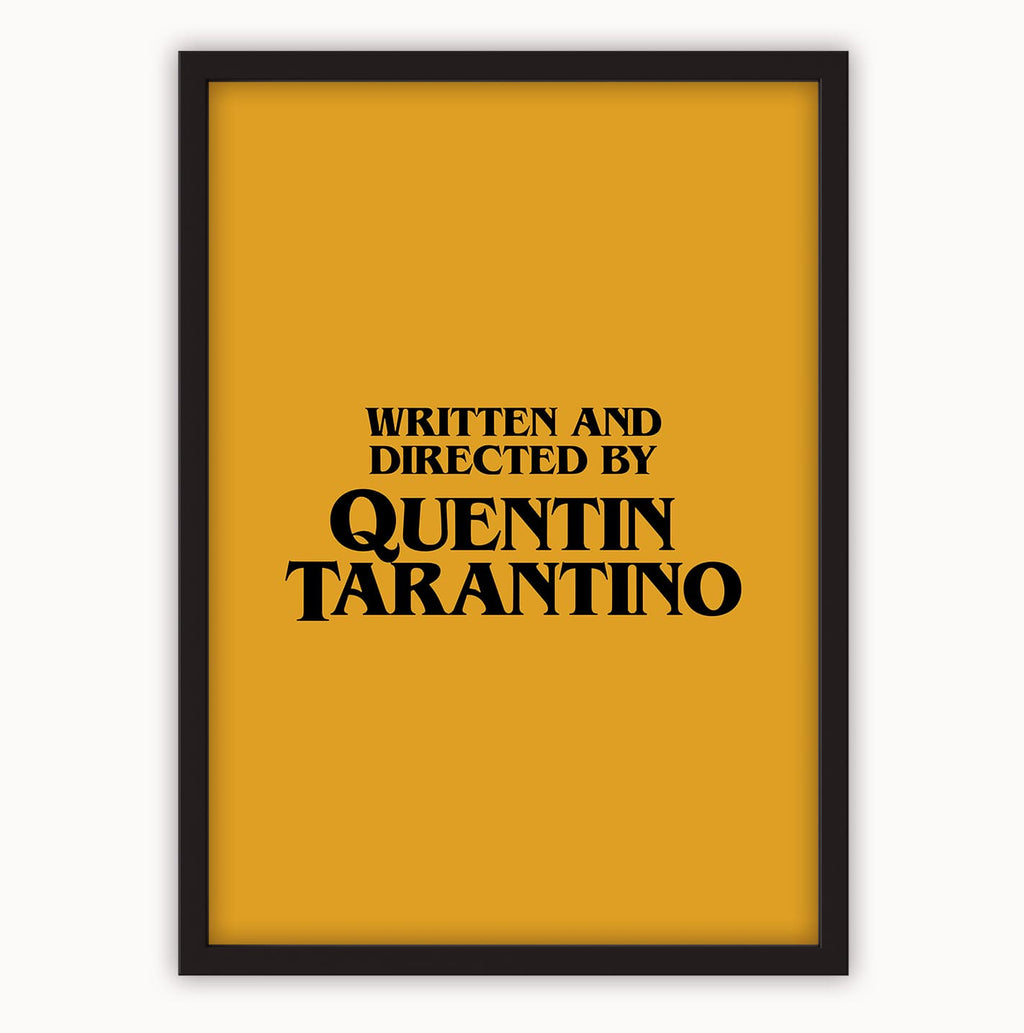 Directed By Quentin Tarantino Poster