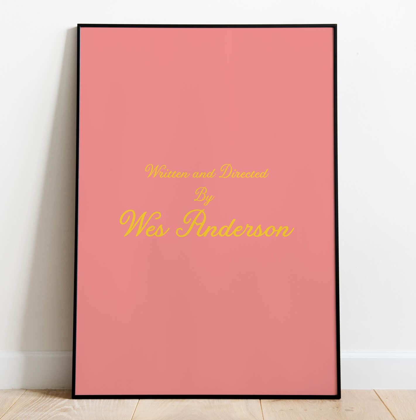 Directed By Wes Anderson Poster