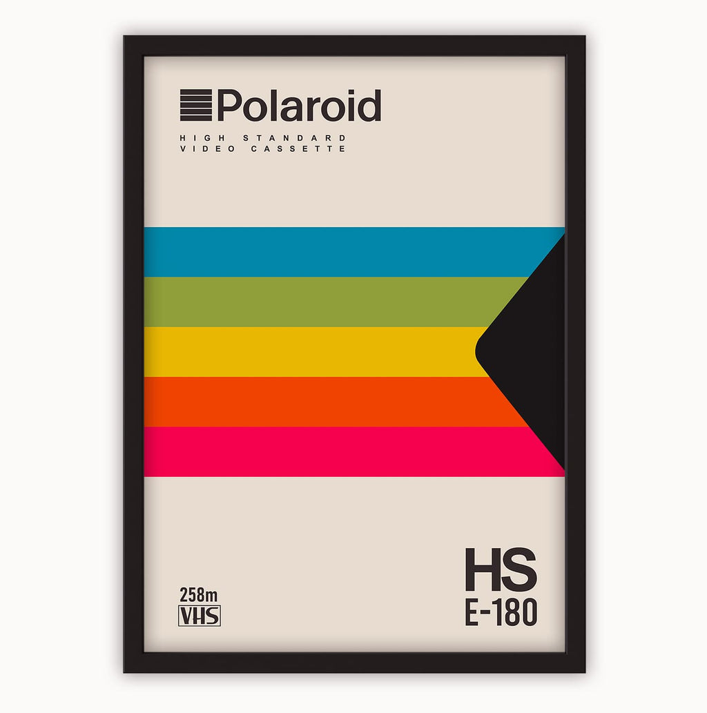 Polaroid VHS Tape Poster