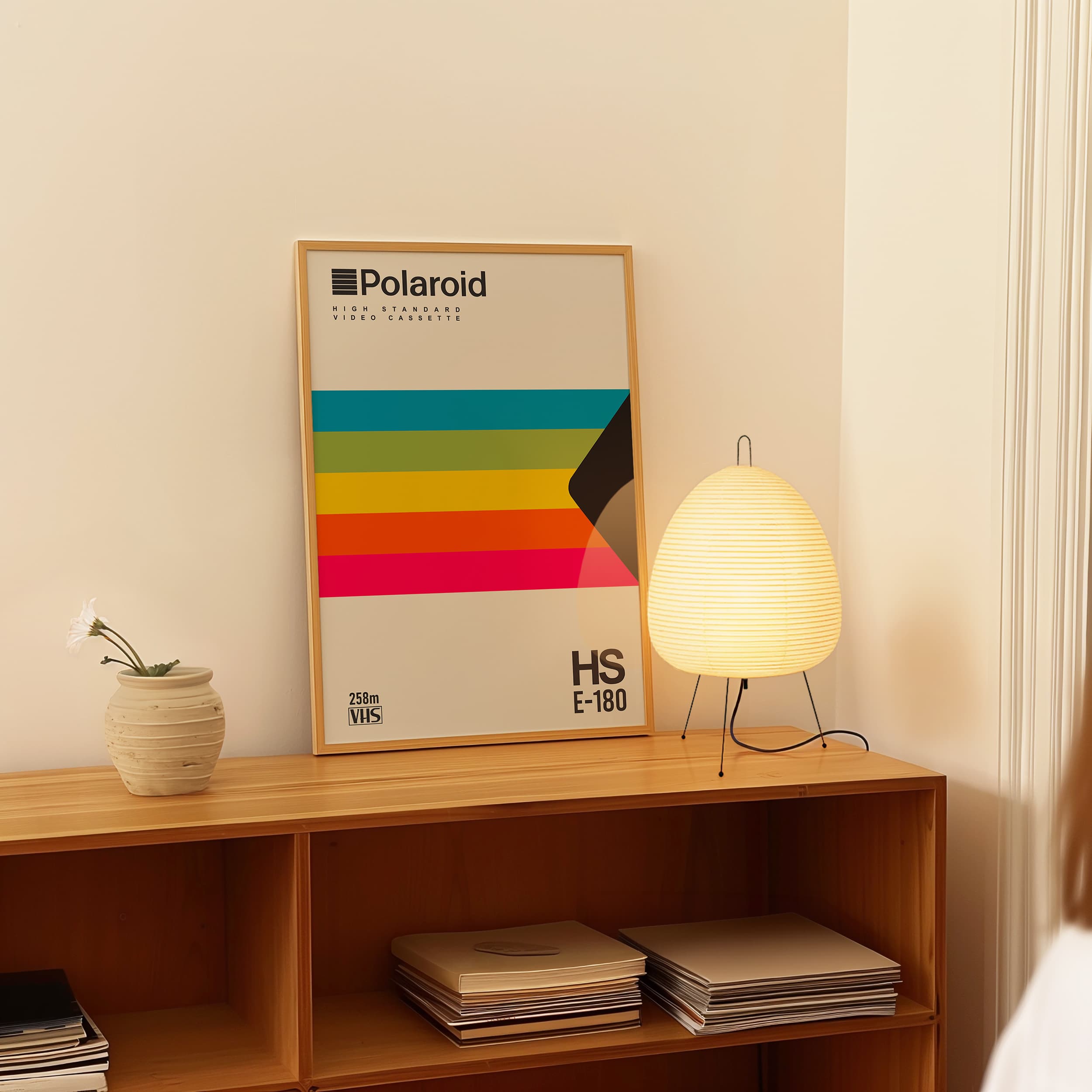 Polaroid VHS Tape Poster