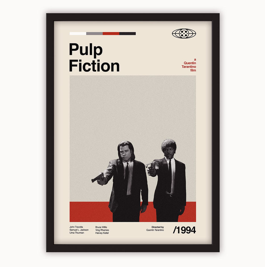 Pulp Fiction Poster – Samuel L. Jackson and John Travolta