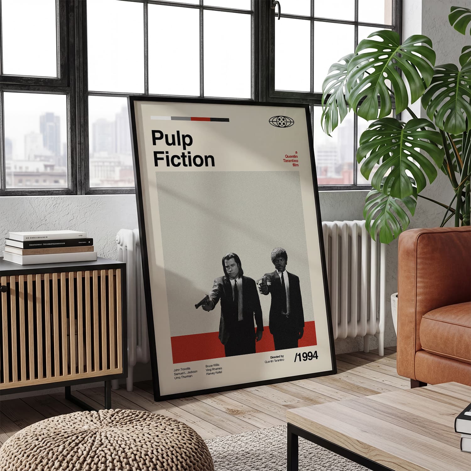 Pulp Fiction Poster – Samuel L. Jackson and John Travolta