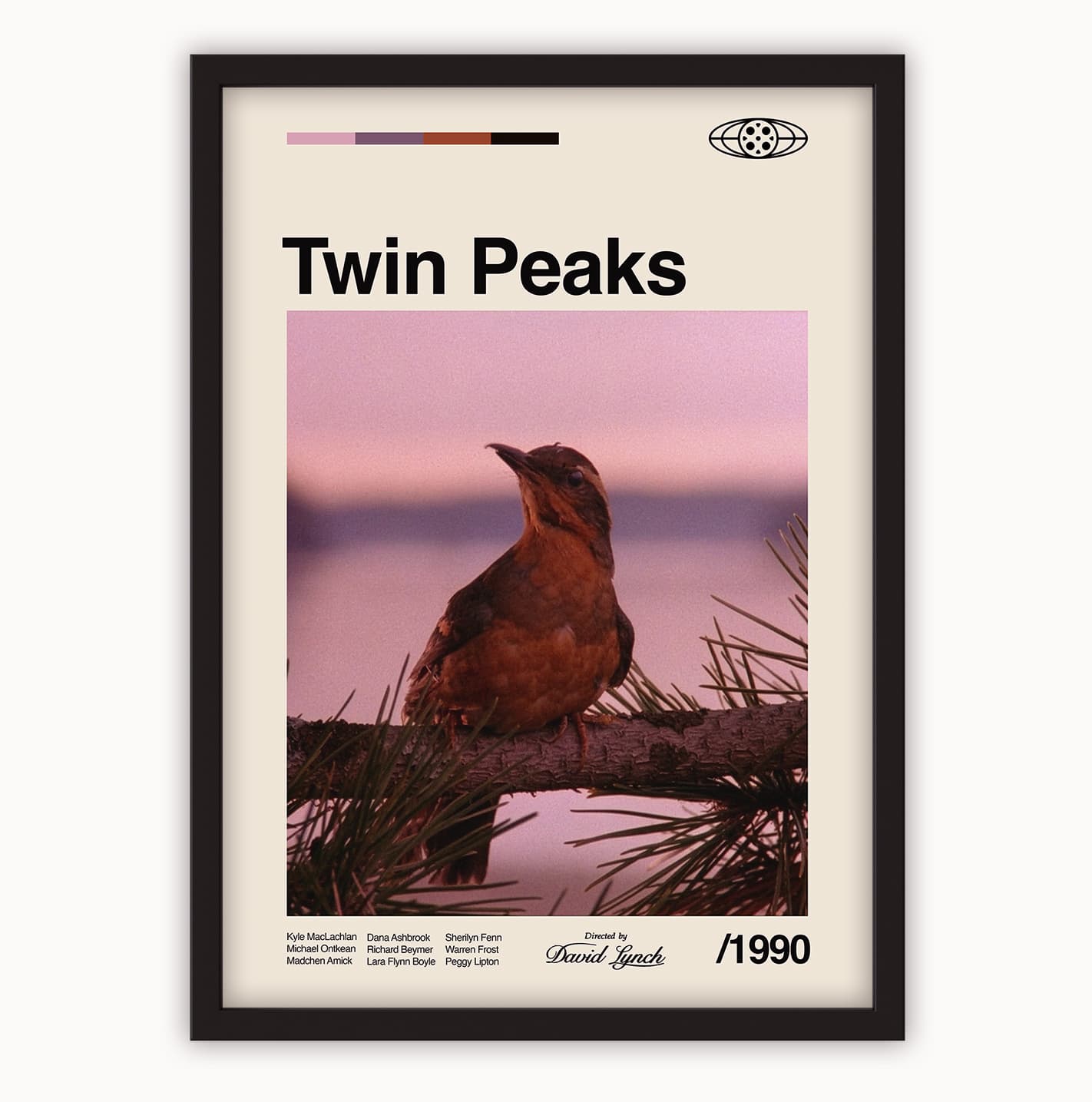 Twin Peaks Varied Thrush Poster